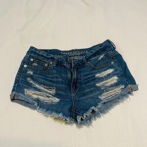 AE denim shorts